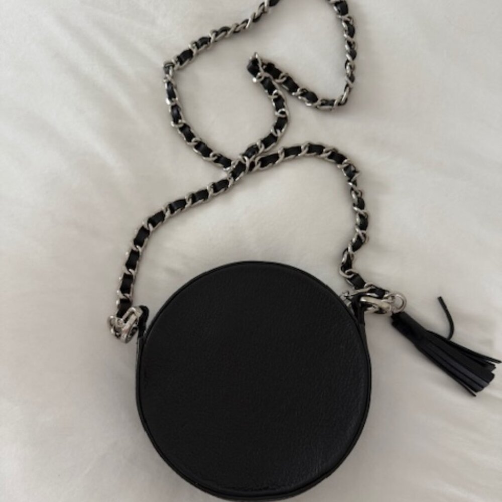 Round Black Valentino Purse - Picture 2 of 5